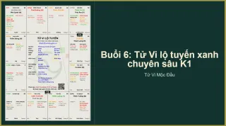 Buổi 6 - Tử Vi lộ tuyến xanh chuyên sâu K1