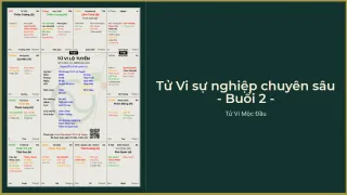 Buổi 2 - Tử Vi sự nghiệp chuyên sâu K1