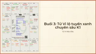 Buổi 3 - Tử Vi lộ tuyến xanh chuyên sâu K1