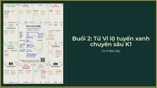 Buổi 2 - Tử Vi lộ tuyến xanh chuyên sâu K1