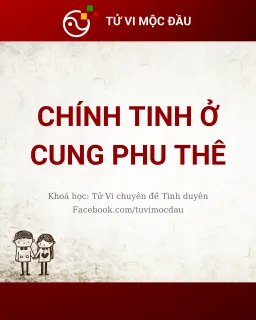 Chính tinh ở cung Phu Thê