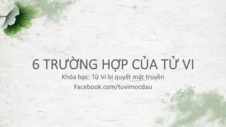 6 trường hợp của Tử Vi