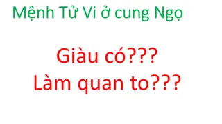 Tử Vi cư Ngọ vô Hình Kỵ